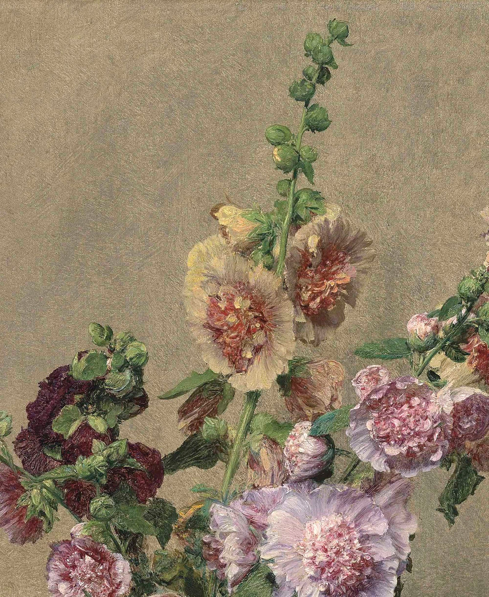 FLORAL No. 4 Floral Painting Flower Painting Vintage Art Etsy