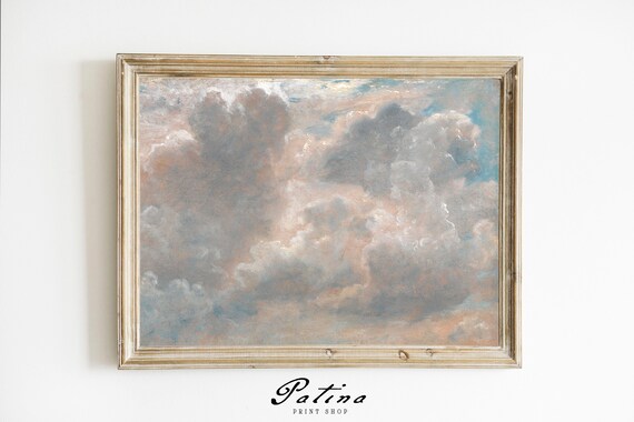 CLOUD STUDY Clouds Print Cloud Painting Nursery Wall Art | Etsy