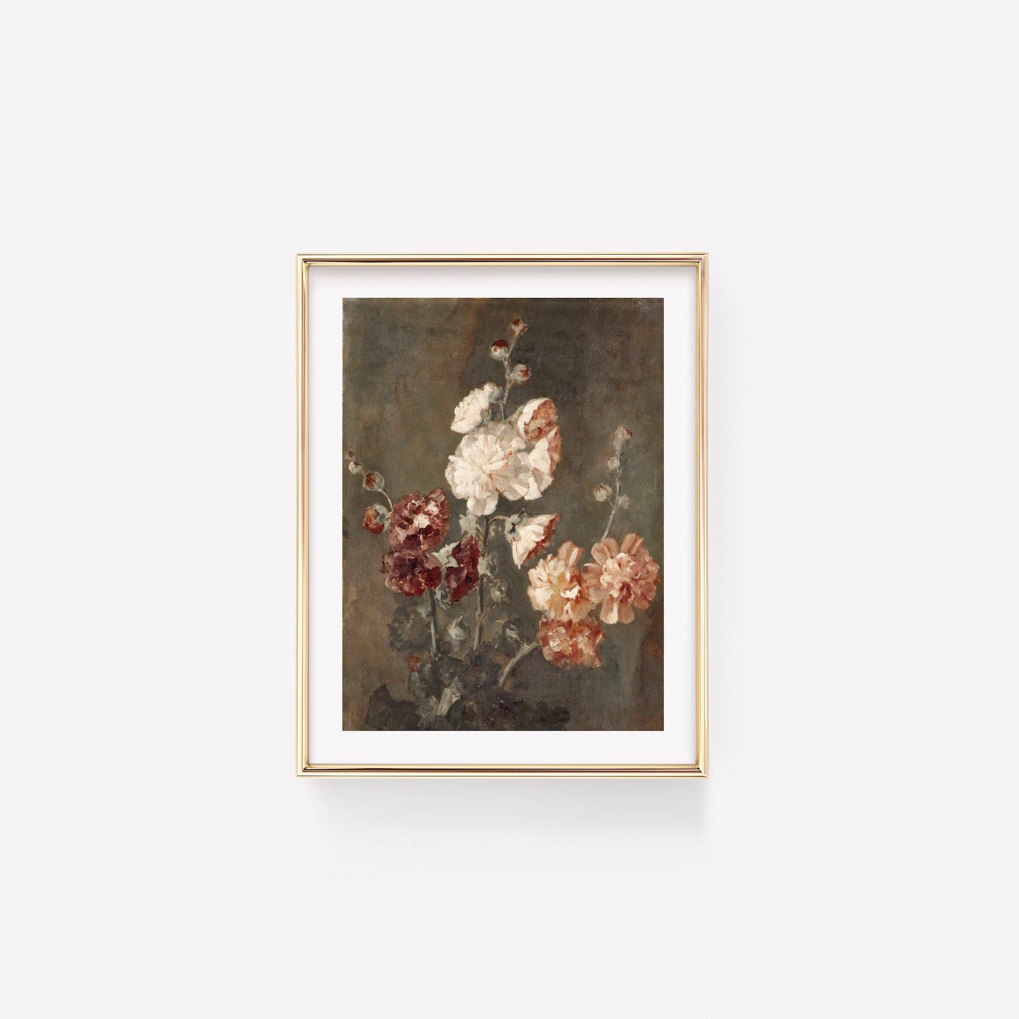 Flower Painting Vintage Print Flower Art Floral Print - Etsy