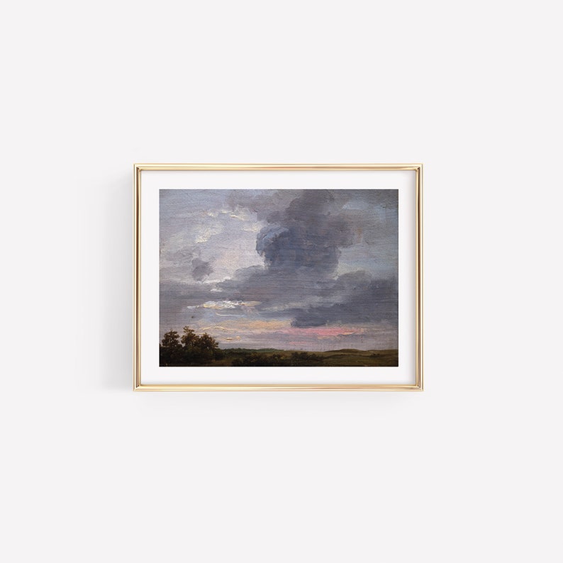 CLOUD STUDY No. 2 | Clouds Print | Cloud Painting | Cloud Décor ...
