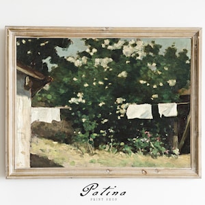 Laundry Room Art | Vintage Farmhouse Decor Painting | Laundry Room Print | Printable Wall Art | WASHING DAY | 530