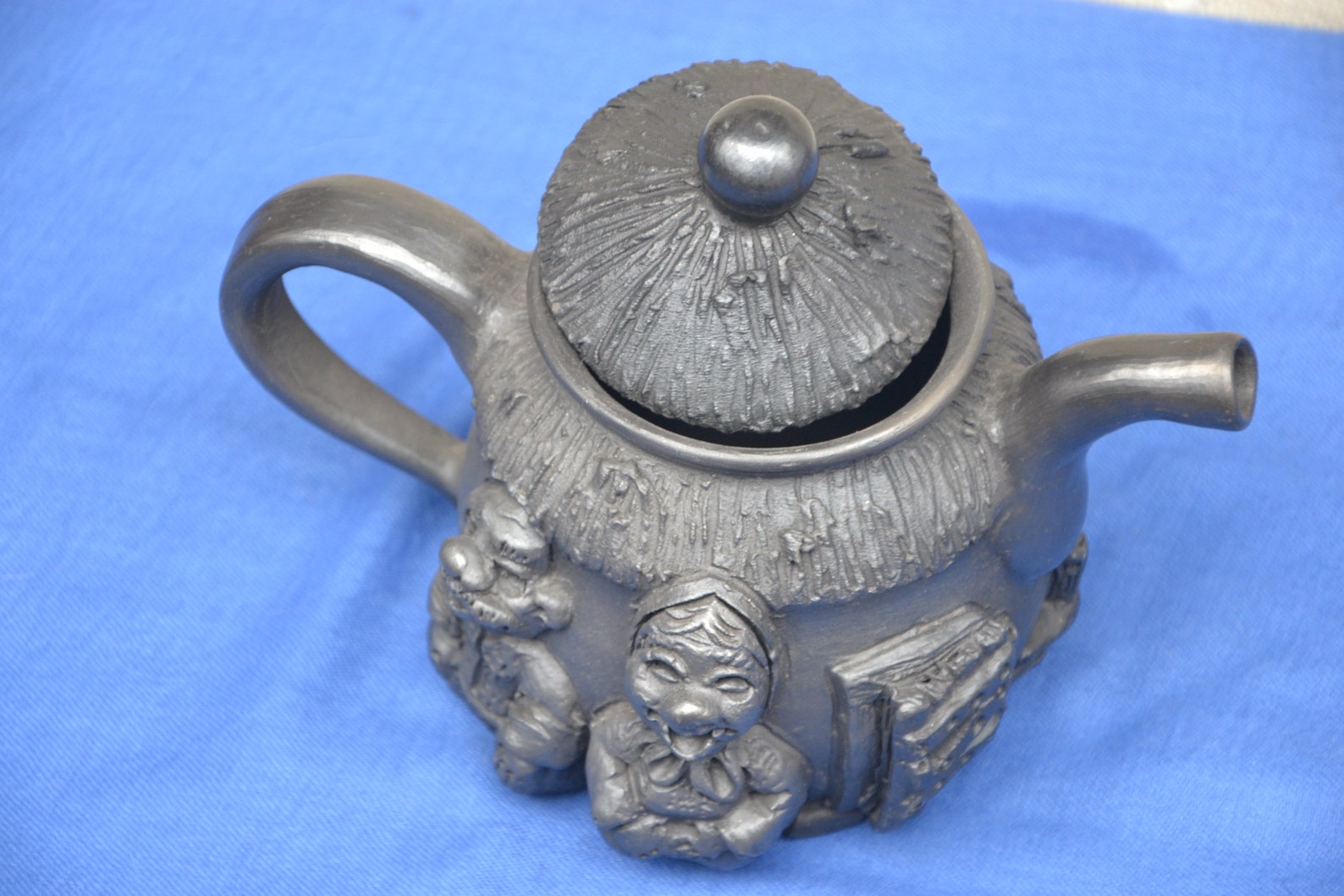 Crafted Black Ceramic Teapot Funny Teapot Teapot for Friends Etsy