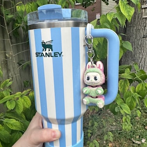 Labubu Inspired Stanley Cup Tumbler Charm Keychain Bag Charm
