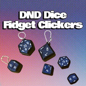 Dnd Dice Fidget Clickers 3 Pack