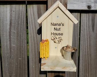 Personalized Squirrel Feeder---Great Gift---Any Name You Want