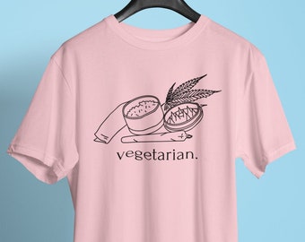 Vegetarian Weed Shirt (Stoner Shirt, Plus Size Tee, Weed Clothes, Marijuana, Pothead Shirt, Stoner Gifts For Her, Stoner Girl, Stoner Queen)