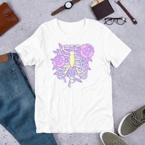 Pastel Goth Rib Cage Shirt plus Size Goth Tee Goth Clothes - Etsy