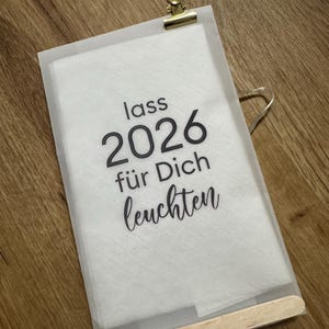 Silvesterkarte - Serviettenkarte - Silvester Mitbringsel - Lichterkettenkarte - Transparente Karte- Lichterkette - beleuchtete Karte