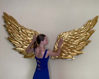 Golden wings for backdrop, Gold angel wings for stands, Picture booth angel wings, Photo booth golden wings, Party backdrop wings shoot