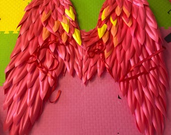 Red Angel Wings, Large Movable Wings for Cosplay, Wings for Cosplay Convention, Halloween Costume, Performance costume, Photo Shoot