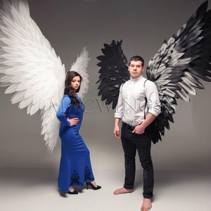 Extra large wings, White angel wings, Black wings, Gold wings, Big wings, Angel wings for men, Wings cosplay, Photo prop wings