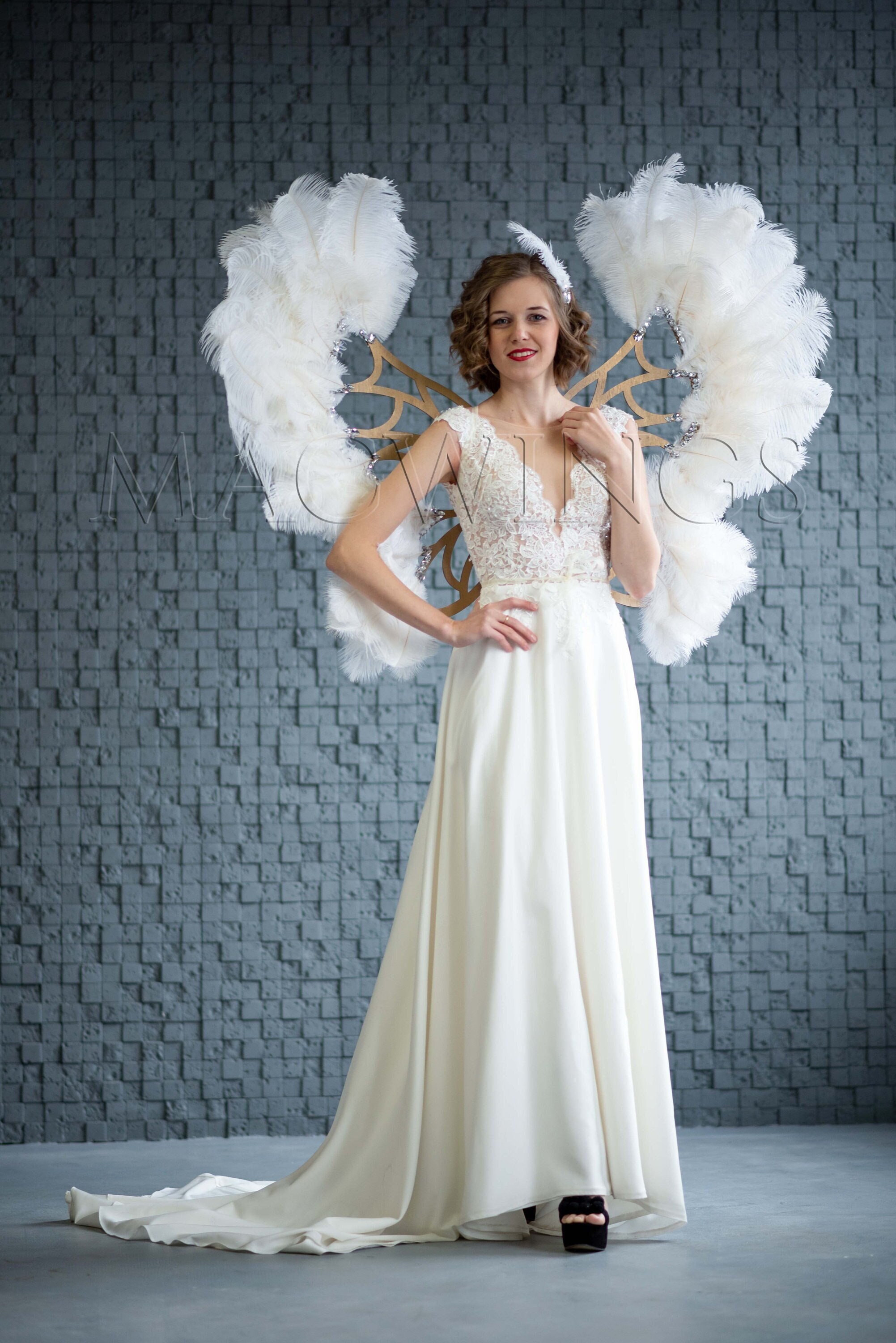 Ostrich Feather Wings, Wings of Feathers, Ostrich Wings, Wings of