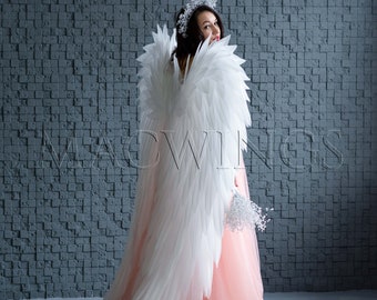 Treatürself angel wings long dress White Treatürself angel wings long dress White treat urself angel