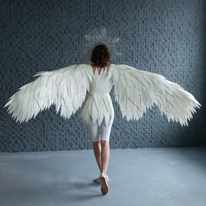 White Bird Wings, Bird Wings, Arm Wings, Bird Costume Cosplay, Harpy ...