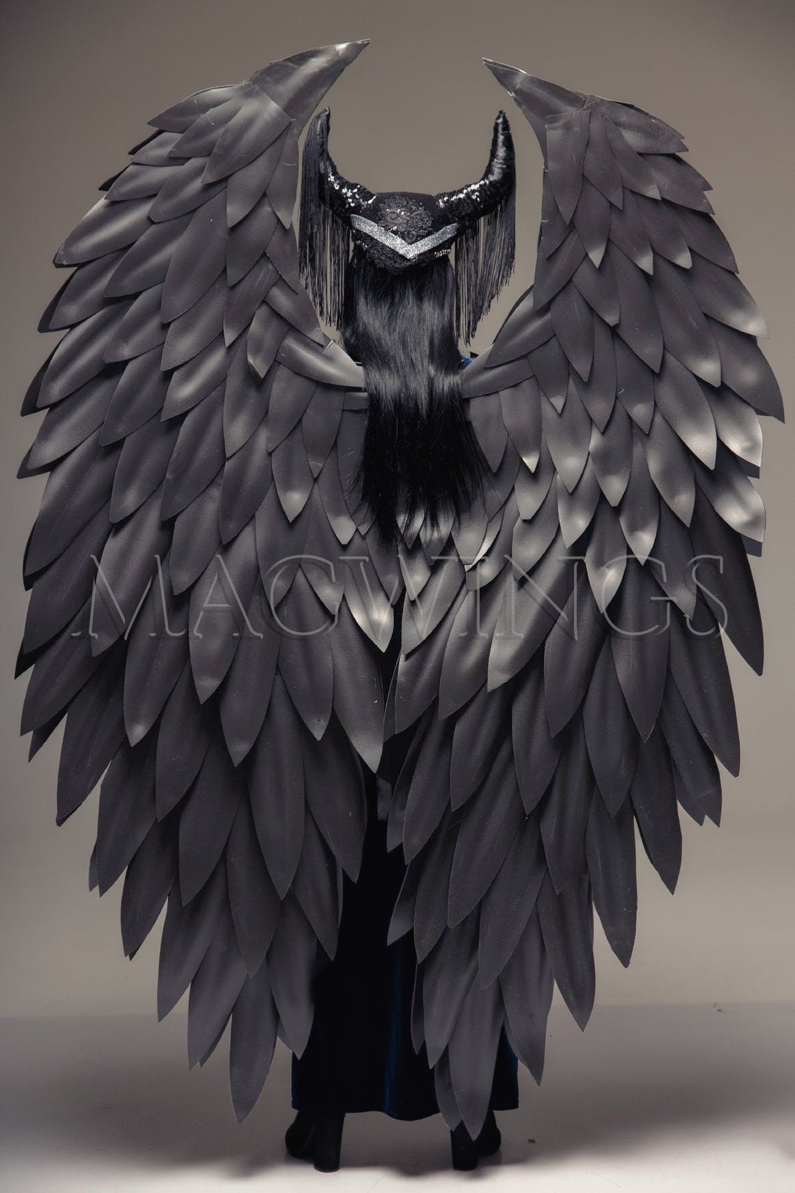 Evil Queen Cosplay Costume Black Wings Devil Wings Black Etsy Australia