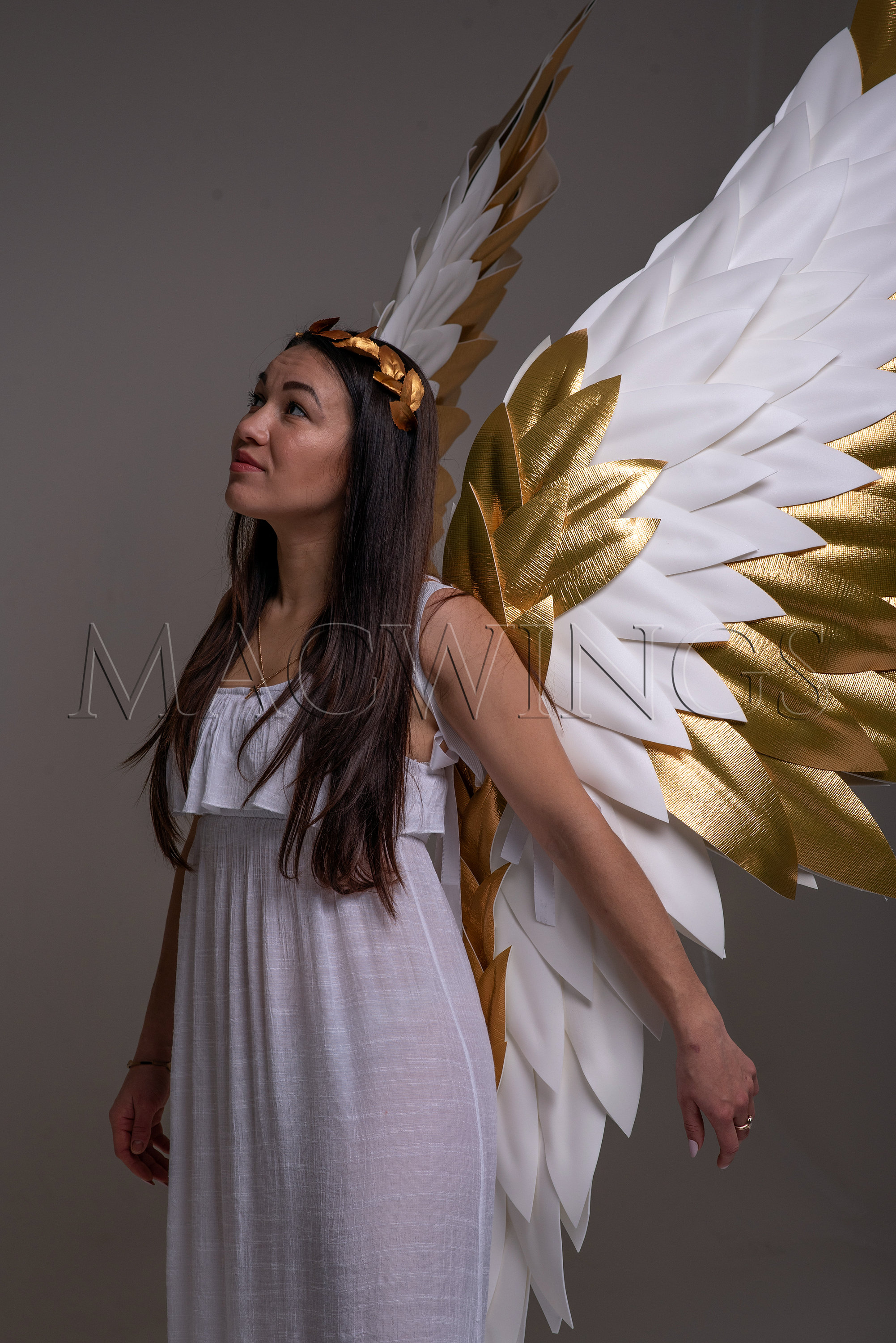 dress whites and gold wings Golden Wings Dress (White) – Sanctioned By You
