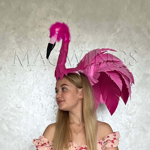 diy flamingo headpiece