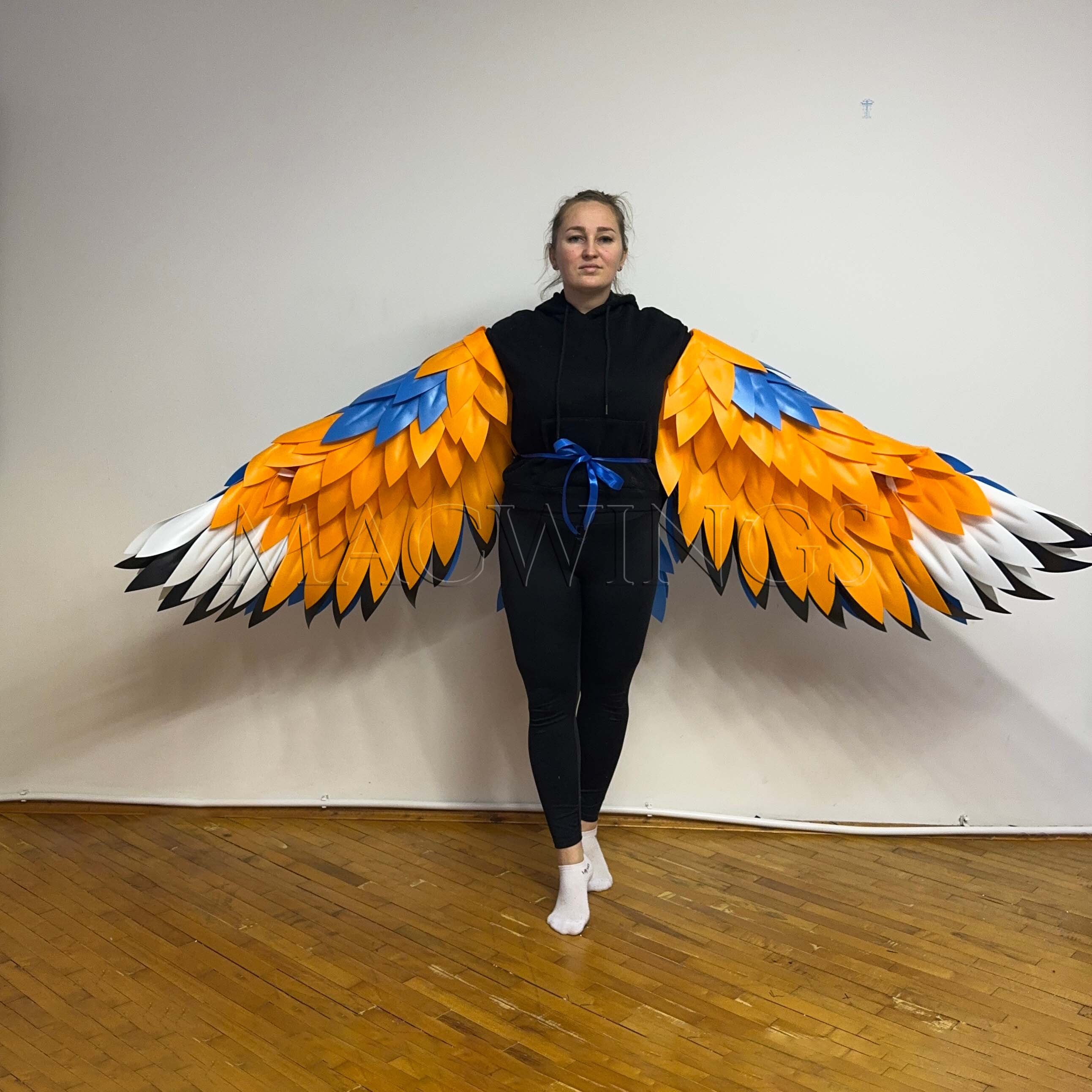 URAQT Vilten Vogel Capes Vleugels, Kinder Vogel Vleugels Kostuum Set met Vilten Oogmasker, Verstelbaar Fairy Bird Fancy Dress Up Pauw Flamingo Cape Kostuum voor Themafeest Carnaval Halloween Cosplay