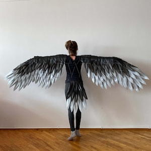 Gray Harpy Wings and Tail, Bird Wings, Arms as Wings, Bird Tail, Bird ...