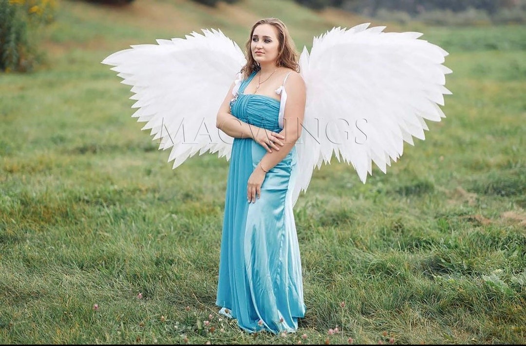 Large Angel Wings for Adults, White or Black Cosplay Wings