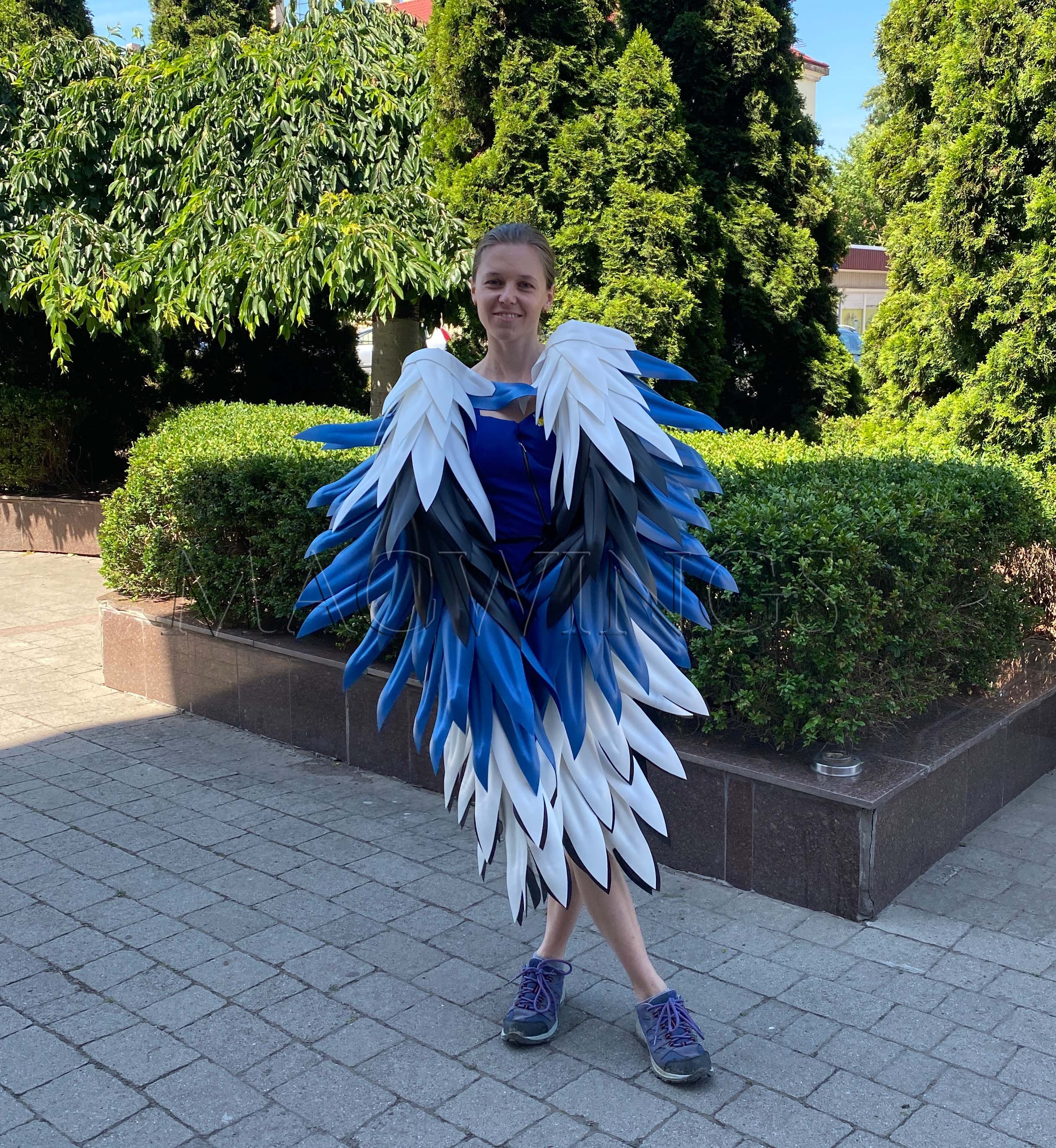 Magpie Costume Wings and Tail Bird Wings Arm Wings and Tail Etsy