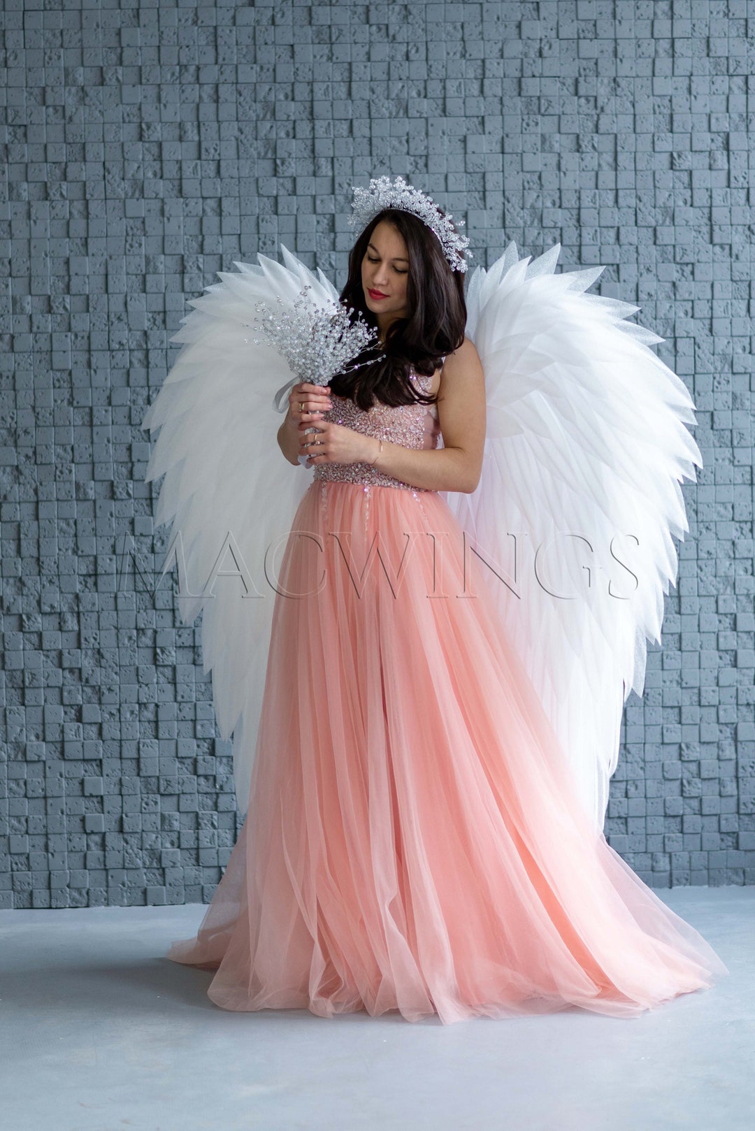 トリートユアセルフ　angel wings long dres White treat urself angel wings long dress｜Yahoo!フリマ（旧PayPay
