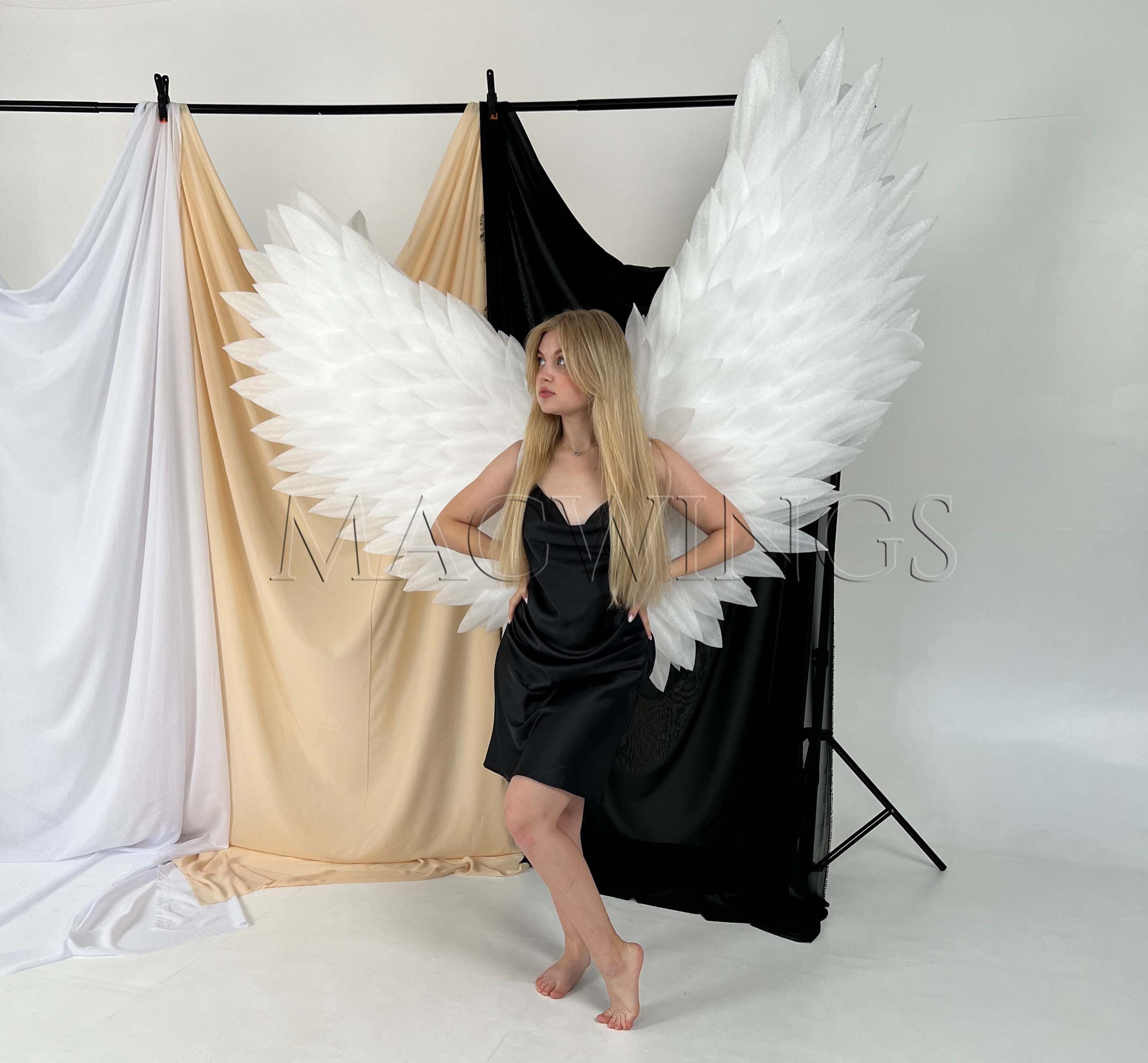 White Wings for Photoshoot Angel Wings Costume Cosplay Large photo picture