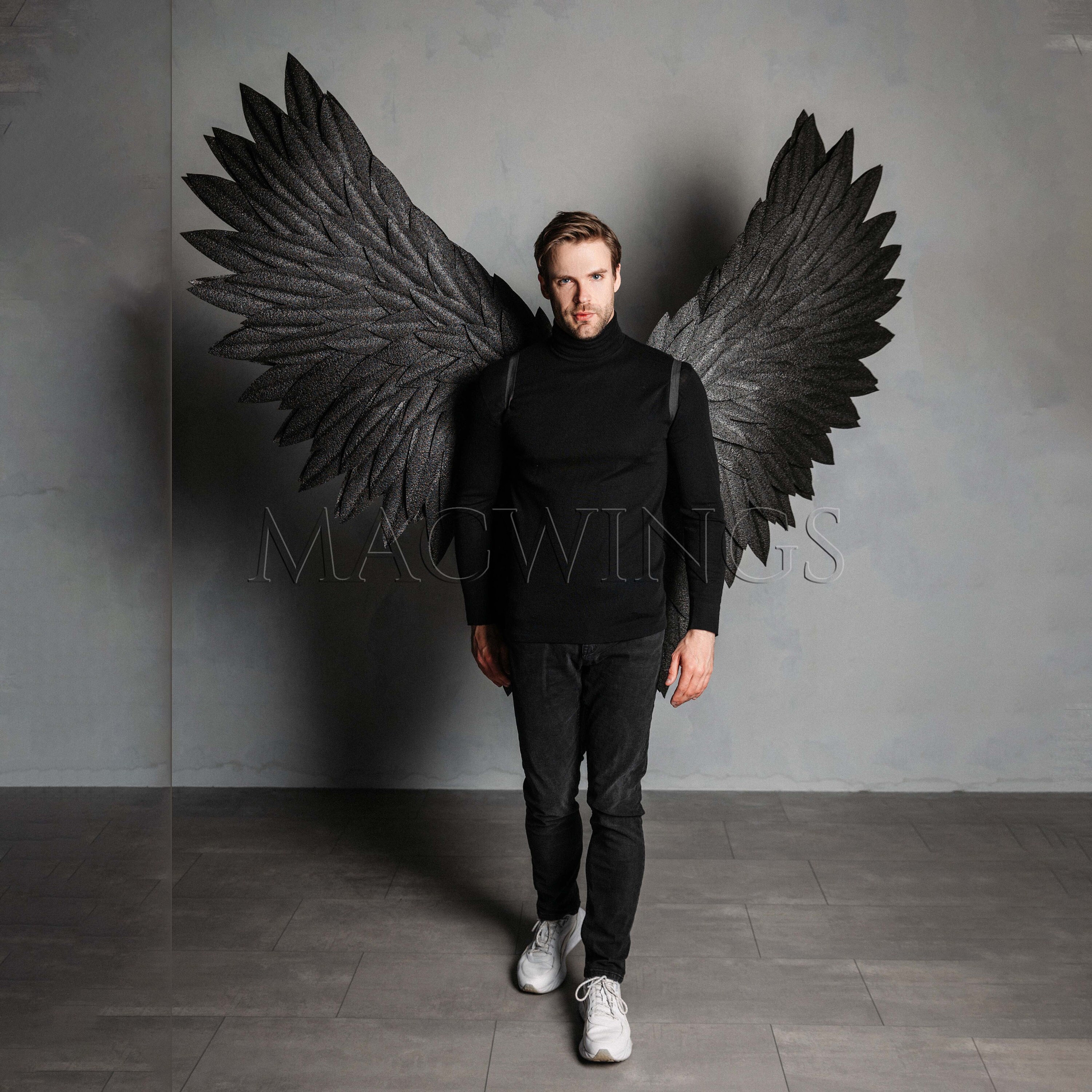 Black Wings Cosplay Costume Devil Wings, Black Angel Dark Angel