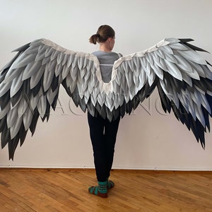 Pigeon wings, Gray wings, Bird wings, Realistic wings, Pigeon costume, Dove wings, Rock dove wings costume cosplay, Adult wings dove costume