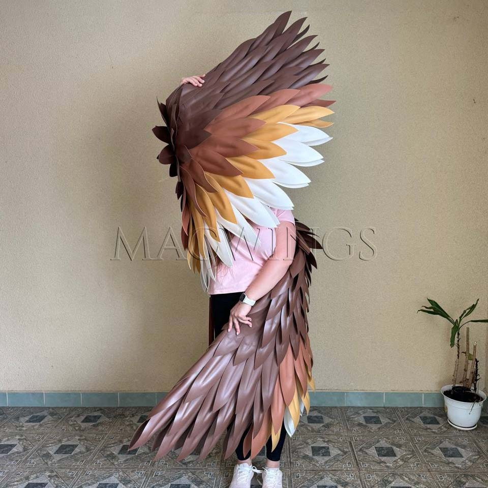 Grote bruine vleugels kostuum adelaar cosplay volwassen vogel vleugels  Halloween kostuum foto prop fotoshoot mus uil beweegbaar buigbaar frameloos  vleugels - Etsy België, image size:960x960