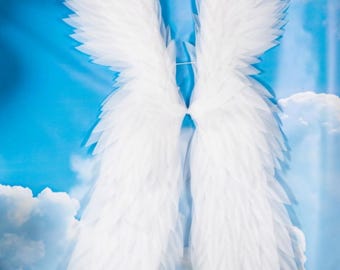 Handmade Angel Wings Wall Decor, Wall Mounted Wings for Photo Booth, Wedding Backdrop, Event and Party Decoration, Photo Studio Prop