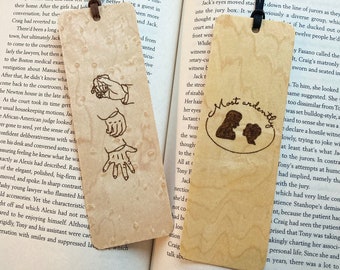 Pride and Prejudice Bookmark | Handmade Wood Bookmark | Most Ardently | Jane Austen | Bookish Gift