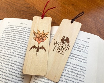 Wings of Fire Bookmark | Handmade Wood Bookmark | Wings of Fire Books | Fantasy | Bookish Gift