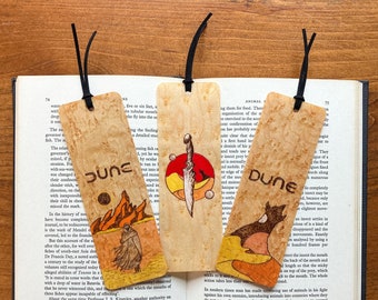 Fremen Dune Bookmarks | Burnt Wood Bookmark | Dune Books | Dune Art | Fremen | Crysknife | Dune Gift | Arrakis | Sci fi