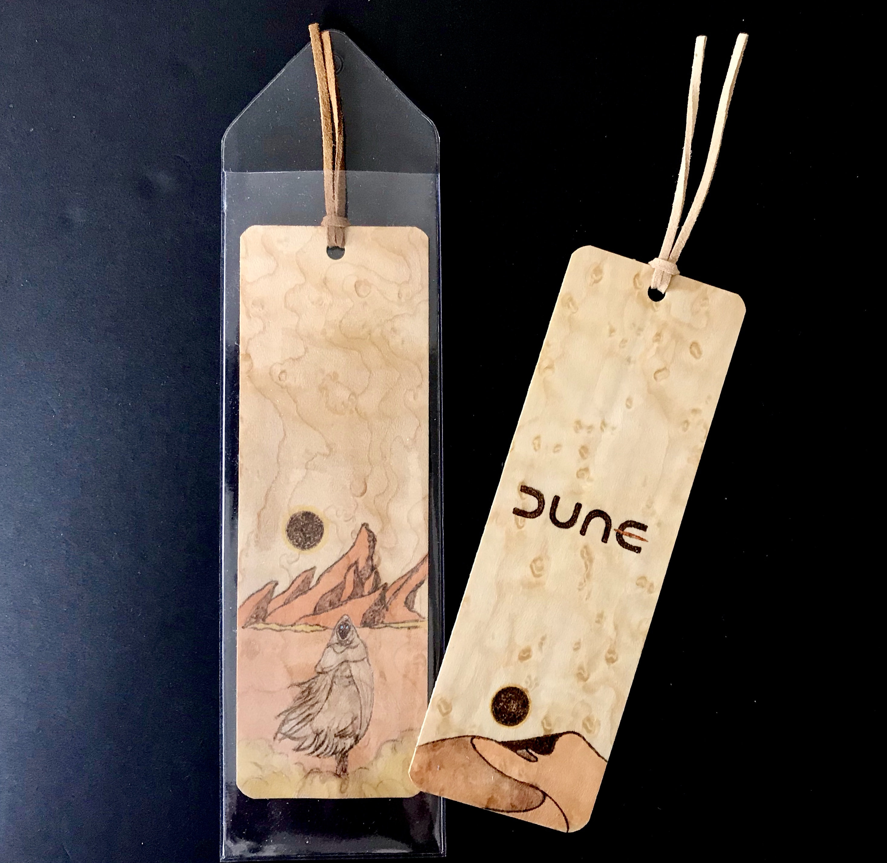 Dune Bookmarks Handmade Wood Bookmark Dune Books Frank Etsy