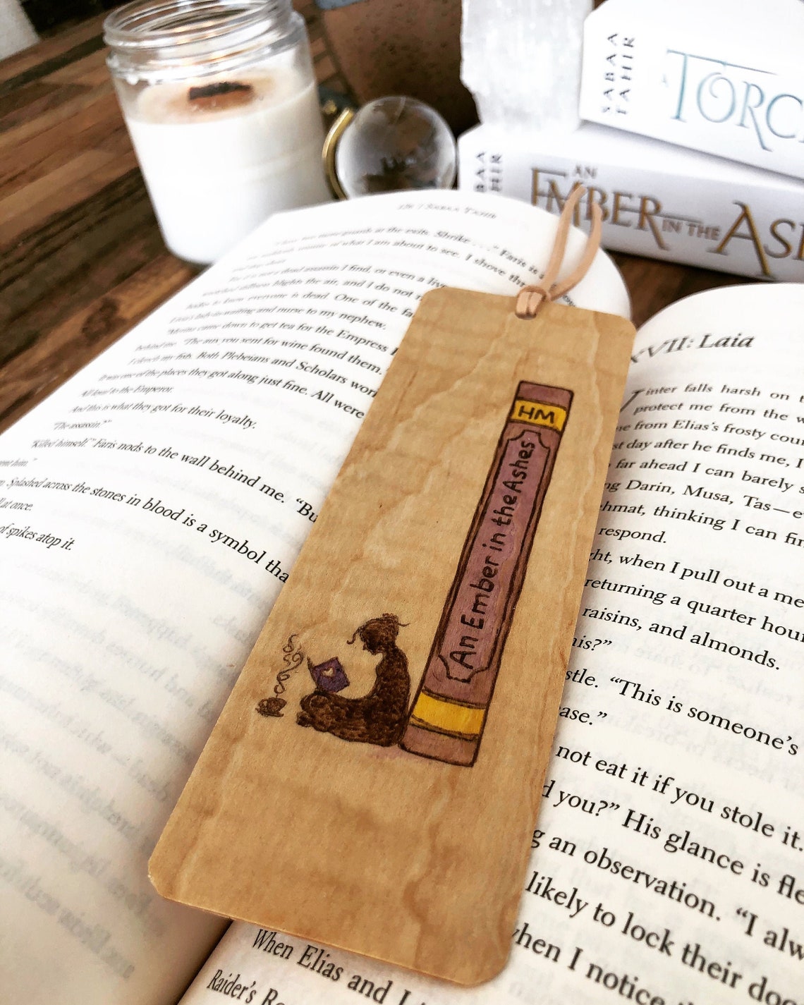 Custom Favourite Book Bookmark Handmade wood Etsy