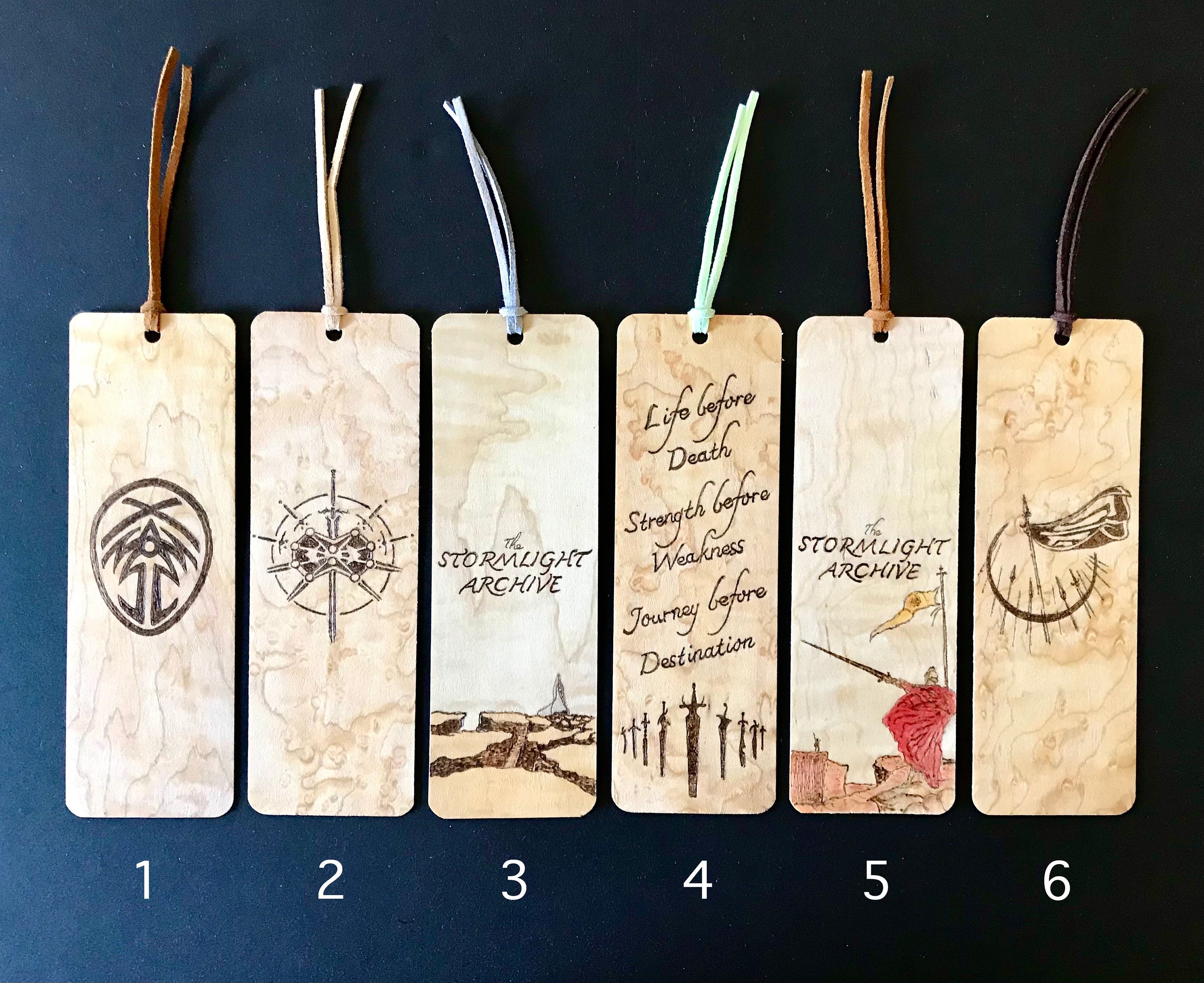 The Stormlight Archive Bookmarks | Handmade wood bookmark | Brandon S…