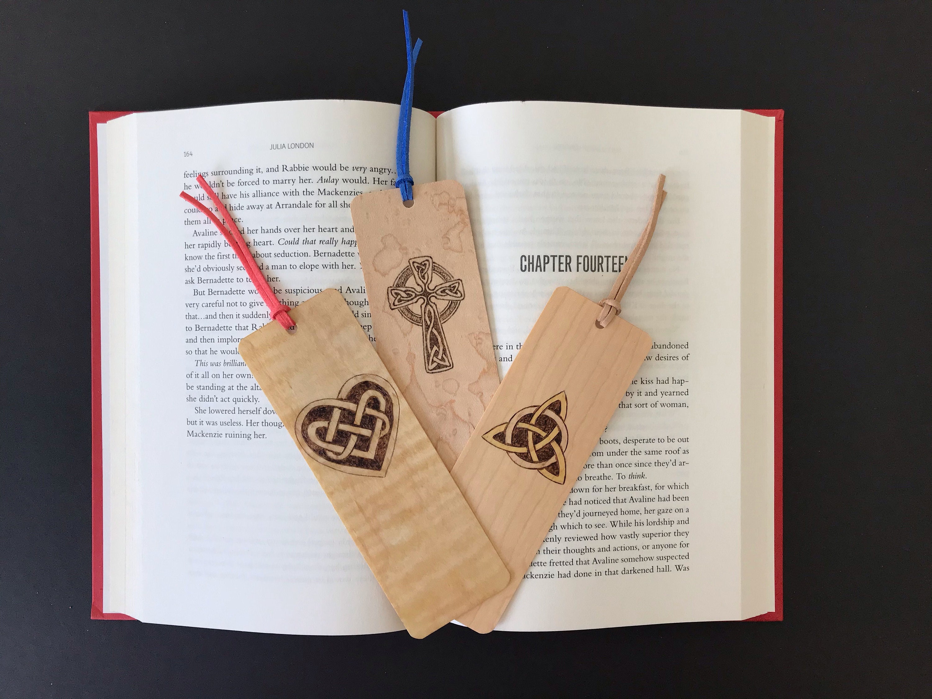 Celtic Design Bookmarks Handmade Wood Bookmark Celtic - Etsy