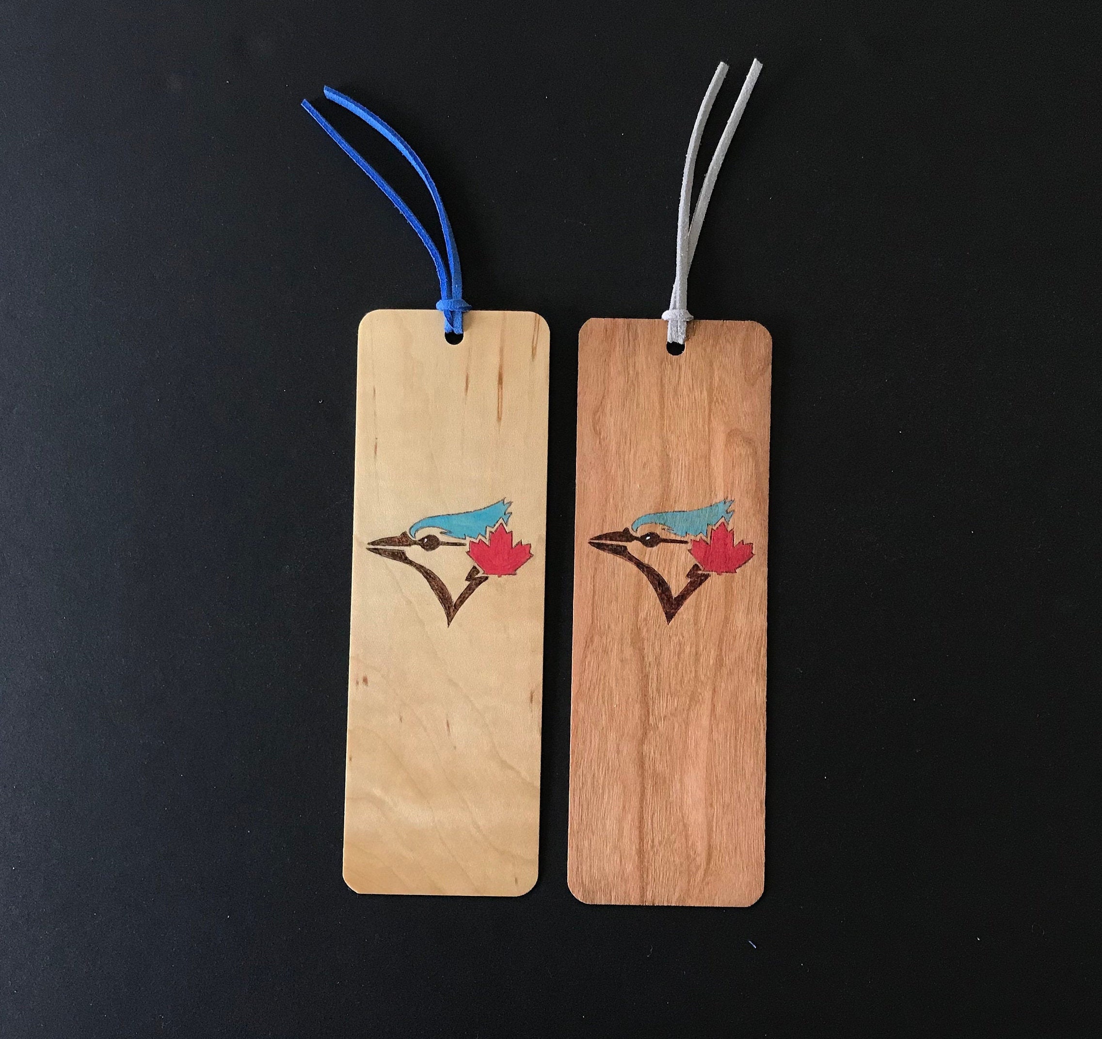 Toronto Blue Jays Bookmark Handmade Burned Wood Bookmark Etsy