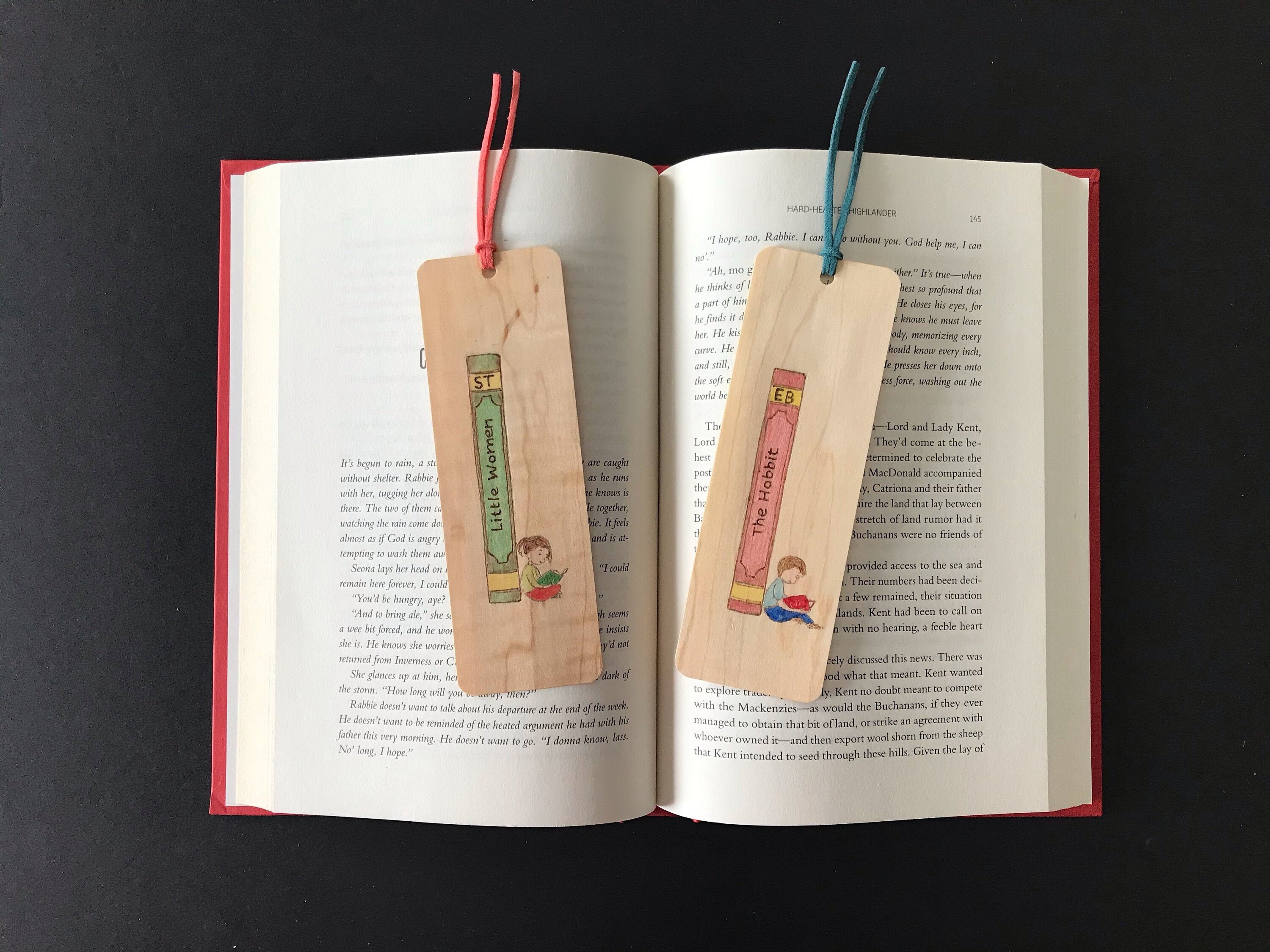 Custom Favourite Book Bookmark Handmade wood Etsy