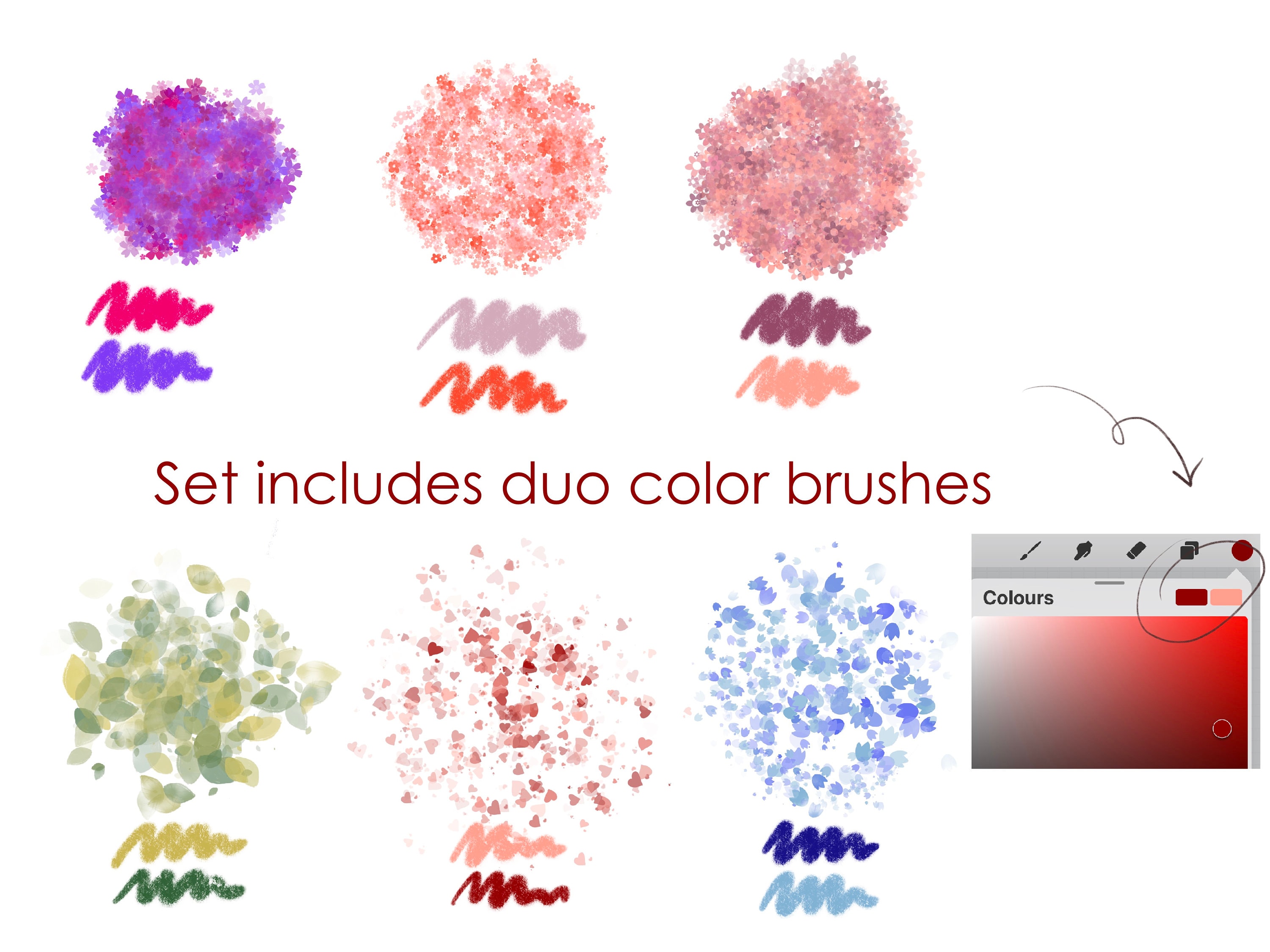 New! Procreate Flower Blooming Brushes, Procreate Flower Brush - Etsy