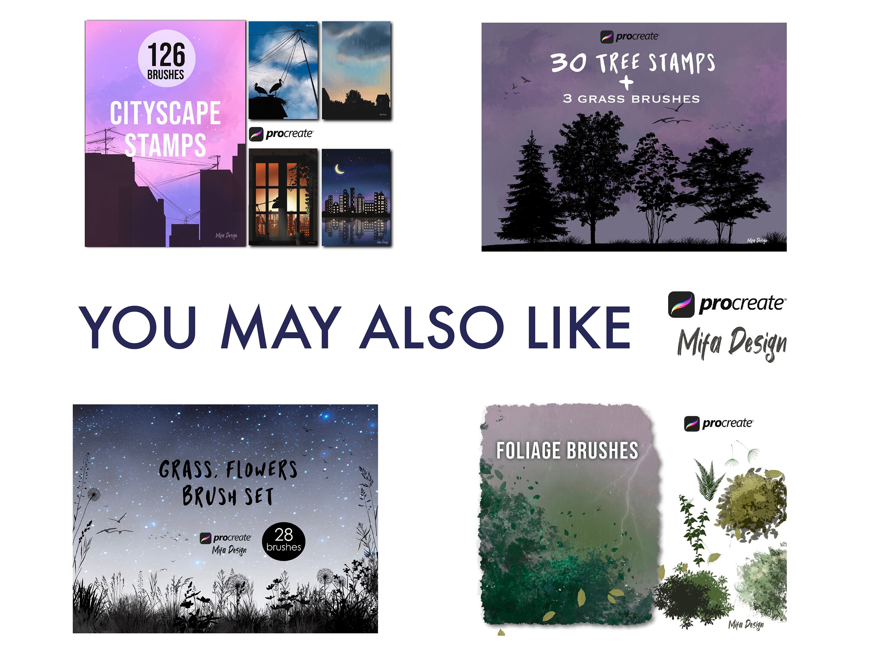 Procreate Cloud Brushes Rain Brush Procreate Brush Pack Etsy