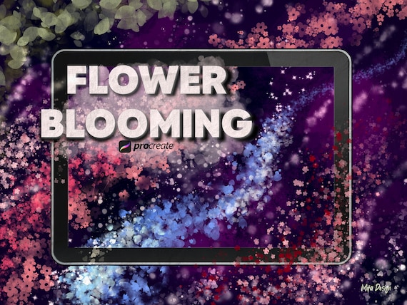New! Procreate flower blooming brushes, procreate flower brush