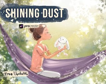 Procreate Shining dust, Glitter brushes for Procreate, brush set procreate, sparkling brushes procreate, magic procreate brushes