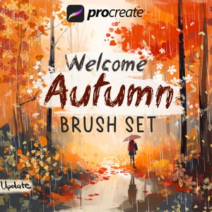 38 Procreate autumn brush, Procreate rain Brush Pack, leaves brush, autumn Leaffall procreate brush, nature Brushes, Procreate Stamps