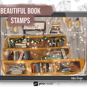 Book brushes procreate, book stamps procreate, procreate brushes