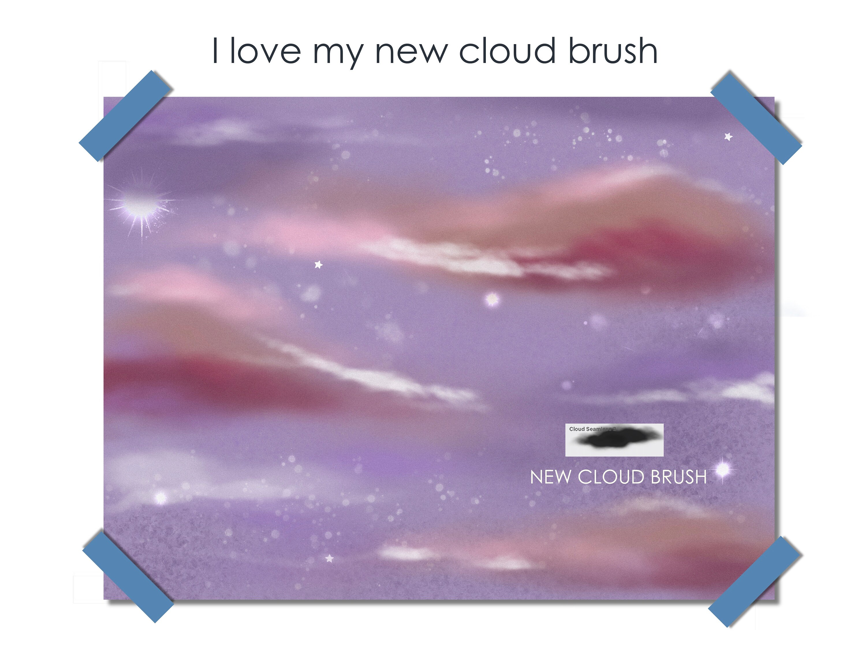 Procreate Cloud Brushes Rain Brush Procreate Brush Pack Etsy