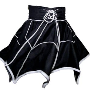 30in Skirt with Pockets (Small) Spider Web No. 2 - Super Limited Edition- High Waisted Adjustable Waist Circle Skirt with BIG Pockets