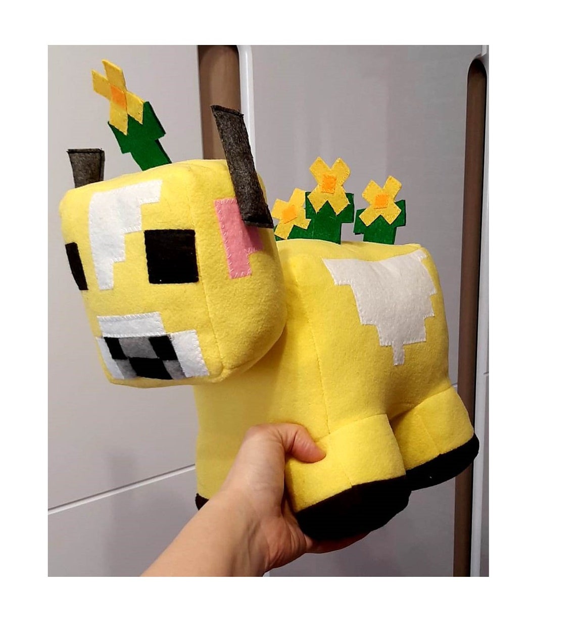 Moobloom Plush Minecraft gifts Game Soft toy Minecraft Etsy