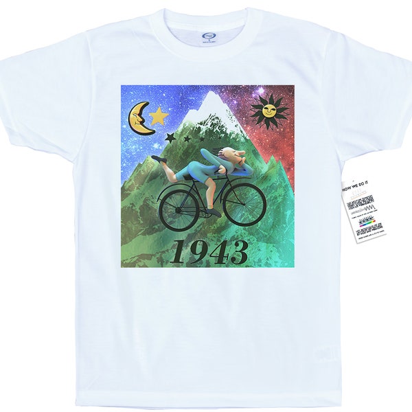 LSD Albert Hofmann T-shirt, 3D rendered tab